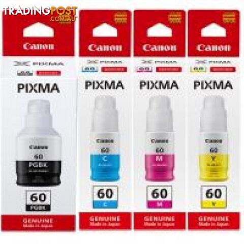 Canon GI-60 Value Pack ink bottle Set For Endurance G7065 ang G6000 series - Canon - GI-60 Value Pack - 0.00kg