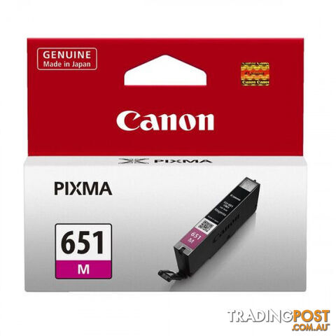 Canon CLI-651M Magenta Ink Cartridge - Canon - CLI-651M - 0.04kg