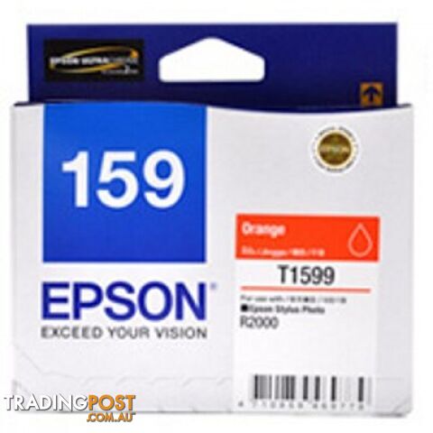 Epson 159 C13T159990 Orange ink cartridge - Epson - Epson 159 ORANGE - 0.20kg