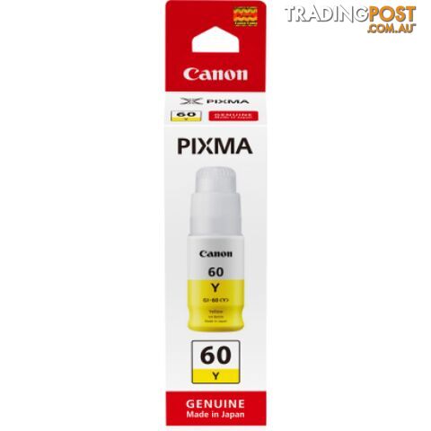 Canon GI-61Y Yellow ink bottle For Endurance G3625 G3620 G3660 G3675 - Canon - GI-61 YELLOW - 0.00kg