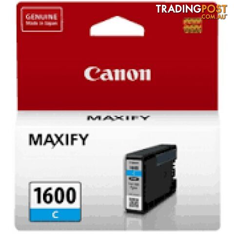 Canon PGI-1600C Pigment Cyan Ink - Canon - PGI-1600C - 0.20kg