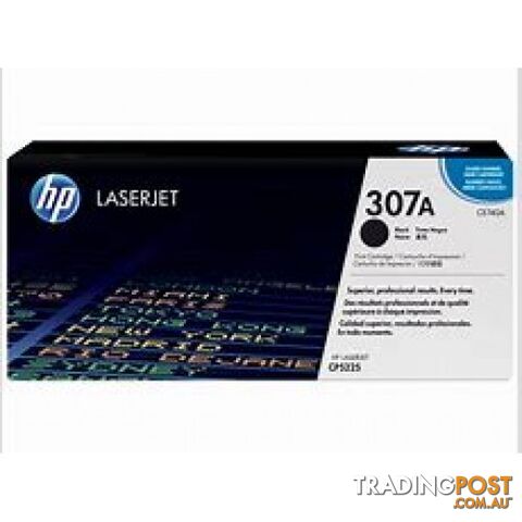 Hewlett-Packard CE740A Black Toner Cartridge [#307A] for CP5225 - Hewlet Packard - HP CE740A Black - 1.00kg