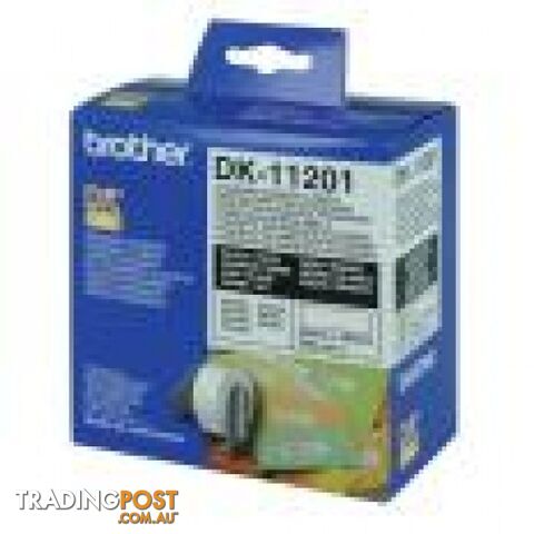 Brother DK-11202 White Shipping/Name Badge Labels, 62x100mm, 300 Labels per Roll - Brother - DK-11202 - 0.44kg
