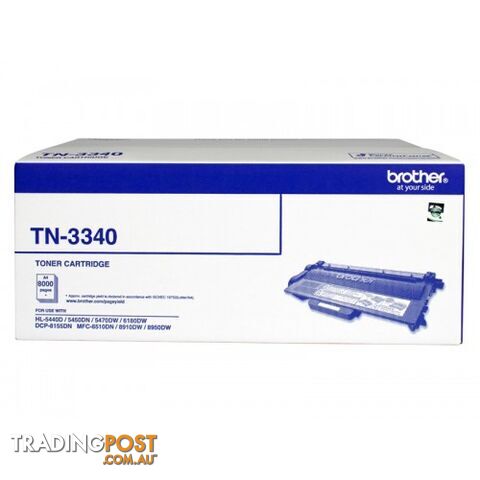 Brother TN-3340 Toner Cartridge for HL5440 HL5450 HL5470 HL6180 MFC8910 MFC8950...