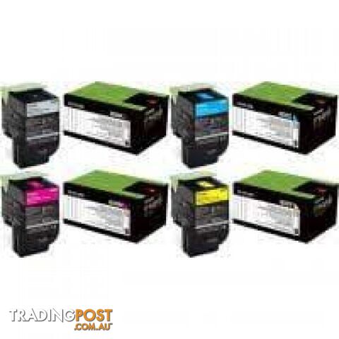 LEXMARK 80C8HK0 BLACK TONER HIGH YIELD FOR CX510de 808HK - Lexmark - LX 808HK Black - 0.00kg