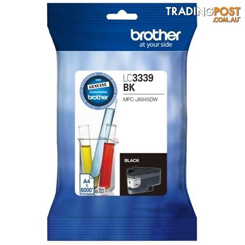 Brother LC3339XL Black ULTRA Super High Yield Ink Cartridge for MFC-J5845  MFC-J6945DW - Brother - LC3339XL Black - 0.07kg