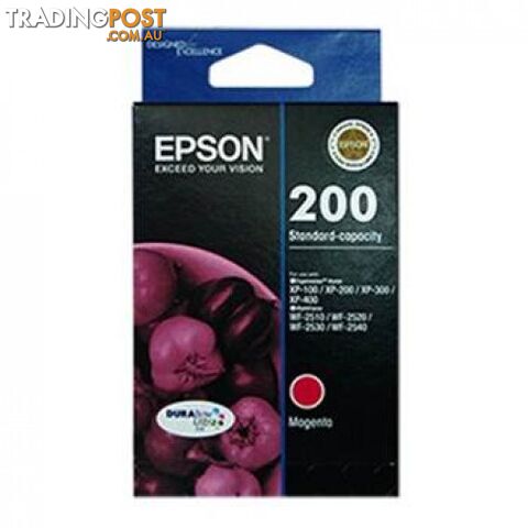 Epson C13T201392 High Capacity Ultra Magenta Ink 200XL - Epson - Epson 200XL MAGENTA - 0.10kg
