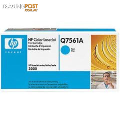 Hewlett-Packard Q7561A Cyan Toner [314A] - Hewlet Packard - HP Q7561A CYAN -...