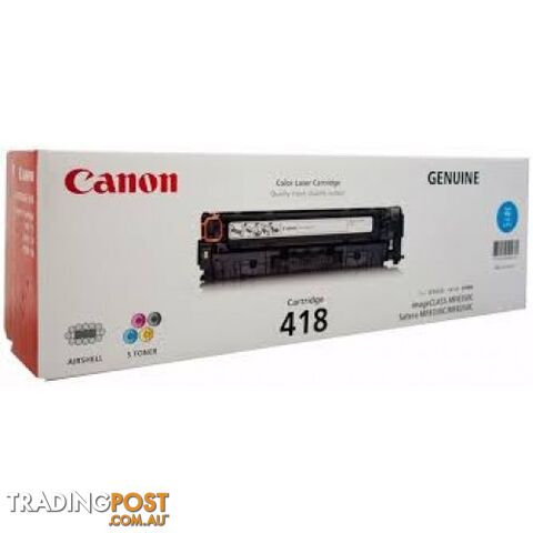 Canon Cartridge 418BK Black Toner for MF8580 MF729CX - Canon - Cartridge 418BK - 0.90kg