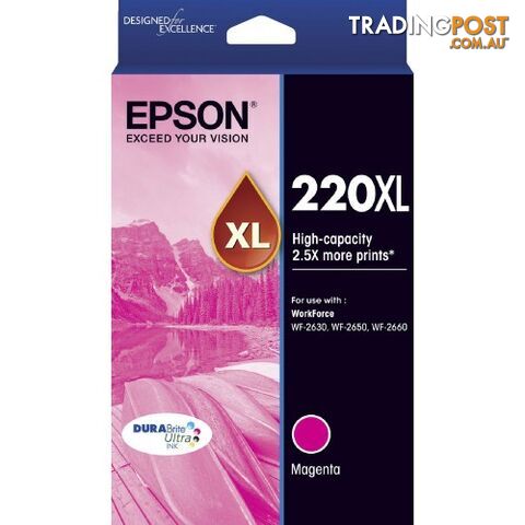 Epson C13T294392 High Capacity Magenta Ink 220XL - Epson - Epson 220XL MAGENTA -...