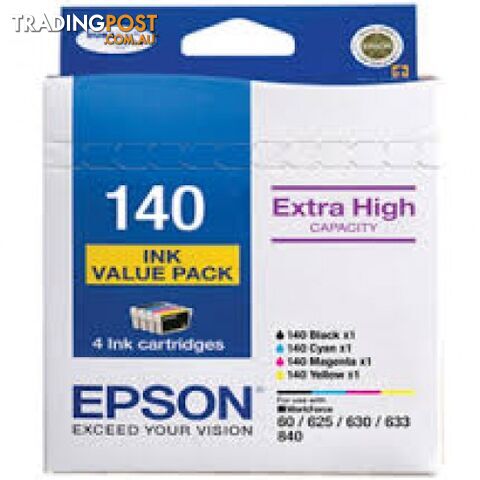 Epson C13T140692 Extra High Capacity ink set cartridges 140x4 - Epson - Epson...