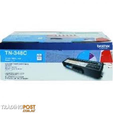 Brother TN-348C Cyan Toner for HL4150 HL4570 MFC9460 MFC9970 - Brother - TN-348C - 0.87kg