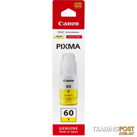Canon GI-60 Yellow ink bottle For Endurance G6000 Series - Canon - GI-60 Yellow - 0.00kg