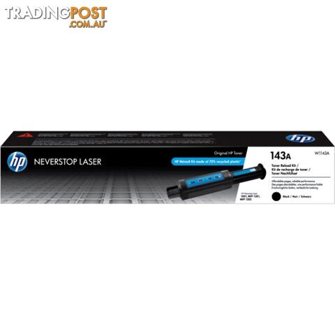 Hewlett-Packard W1143AD Black Toner 2 PACK [#143AD] for MFP1201nw - Hewlet Packard - HP W1143D 2PK - 0.94kg