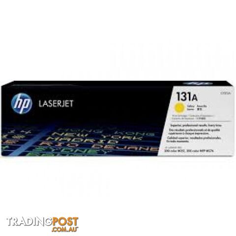 Hewlett-Packard CF212A Yellow Toner [#131A] - Hewlet Packard - HP CF212A Yellow - 0.11kg