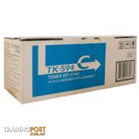 Kyocera TK-594C Cyan Toner For FS-C2526 - Kyocera - TK-594C - 0.40kg