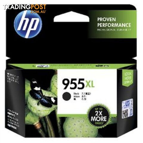 Hewlett Packard HP-955XL BK Black Ink HIGH YIELD for PRO 8210 8710 8720 - Hewlet...