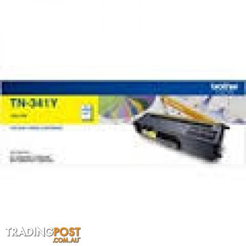 Brother TN-341Y Yellow Toner for HL-L8250 HL-L8350 HL-L9200 MFC-L8600 MFC-L9550 - Brother - TN-341Y - 0.87kg - photo 1 of 1