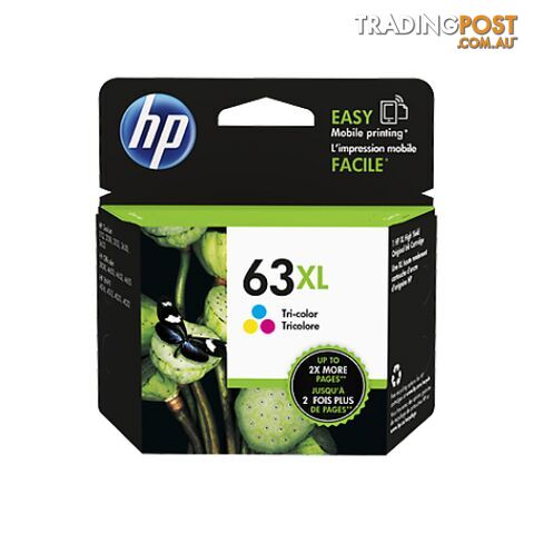 Hewlett Packard HP-63XL Tri-Colour Ink Cartridge HIGH YIELD - Hewlet Packard -...