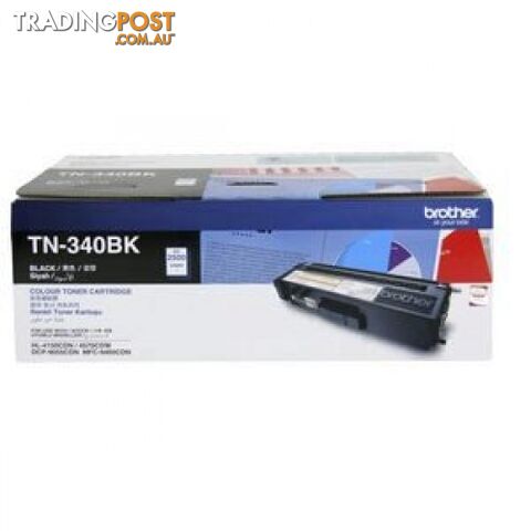 Brother TN-340BK Black Toner STD for MFC-9460 MFC-9970 - Brother - TN-340BK - 0.87kg