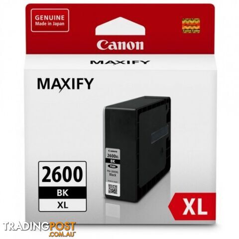 Canon PGI-2600XLBk Pigment Black Ink High Yield - Canon - PGI-2600XLBk - 0.20kg