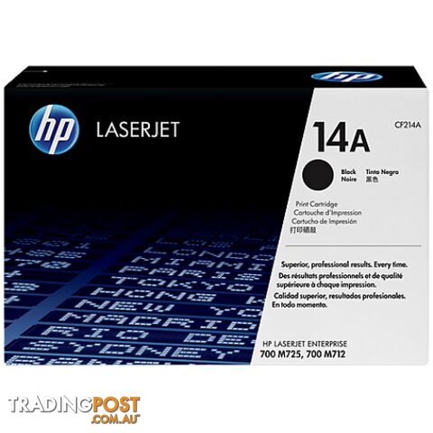 Hewlett-Packard CF214X Black Toner [#14X] - Hewlet Packard - HP CF214X Black - 0.00kg