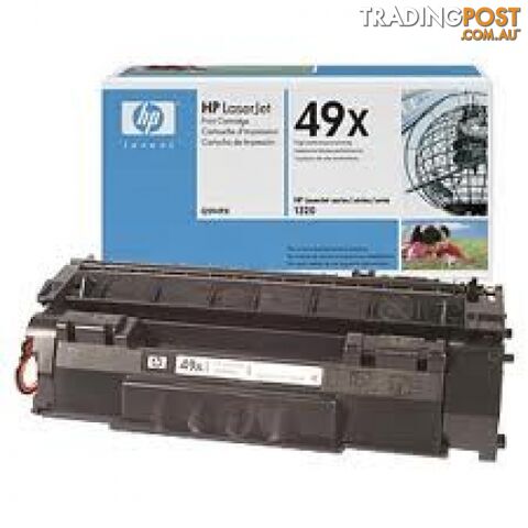 Hewlett-Packard Q5949A Black Toner High Yield [#49A] for LaserJet 1160 1320 3390 3392 - Hewlet Packard - HP Q5949A BLACK - 0.13kg