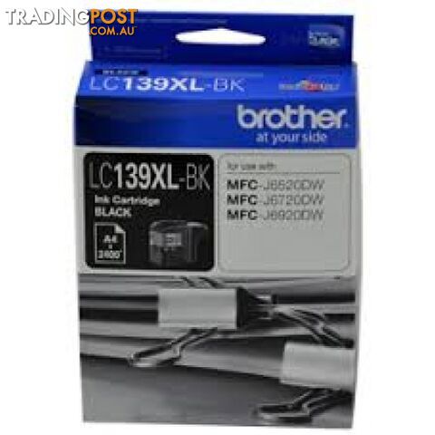 Brother LC139XL-BK High Capacity Black Ink cartridge for MFC-J6520DW MFC-J6720DW MFC-J6920DW - Brother - LC139XL-BK - 0.14kg