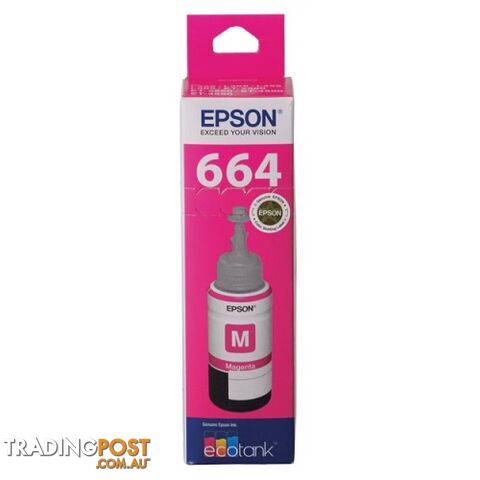 EPSON T664M MAGENTA INK BOTTLE - Epson - Epson T664 MAGENTA - 0.00kg