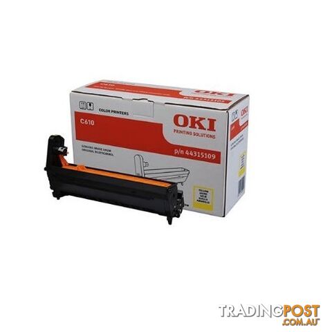 OKI 44315109 YELLOW DRUM UNIT C610N C610DN - OKI - OKI C610 Y DRUM - 0.00kg