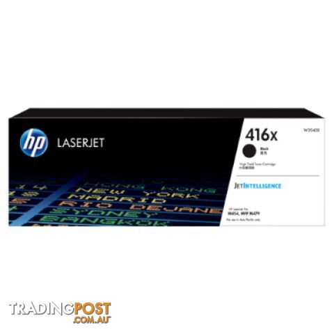 Hewlett-Packard W2040X High Yield Black Toner [#416X] for PRO M454 PRINTER - Hewlet Packard - HP W2040X BLACK - 0.94kg