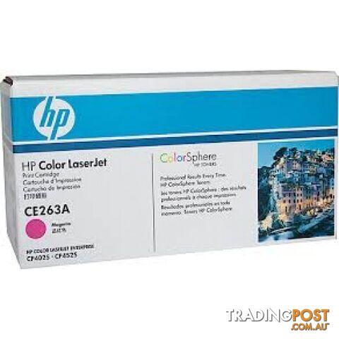 Hewlett-Packard CE263A Magenta Toner Cartridge [#648A] CP4025,CP4520,CP4525 - Hewlet Packard - HP CE263A Magenta - 1.00kg