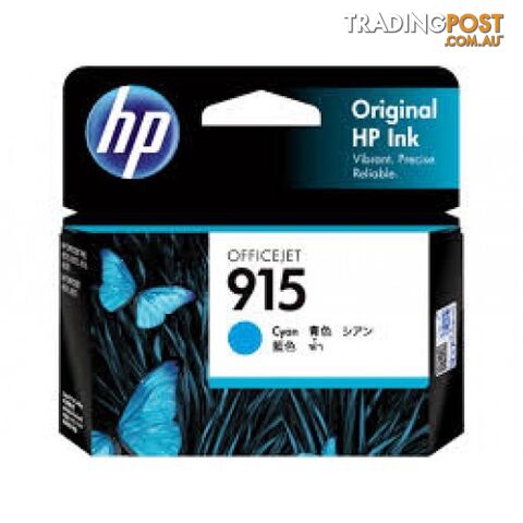 Hewlett Packard #915XL Cyan H.Yield Ink Cartridge for officejet 8010 8020 - Hewlet Packard - HP 915XL Cyan - 0.00kg