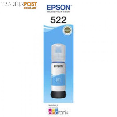 EPSON T522C CYAN INK BOTTLE C13T06W292 for ET-2710 ET-4700 ET-8500 - Epson - Epson 522 CYAN - 0.00kg