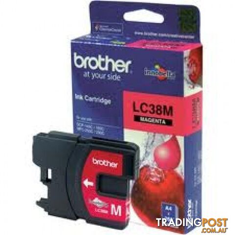 Brother LC38M  Magenta Ink Cartridge for DCP375CW MFC290C MFC257CW - Brother - LC38M - 0.05kg