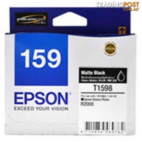 Epson 159 C13T159890 Matte Black ink cartridge for Photo Stylus R2000 - Epson - Epson 159 MATTE BLACK - 0.20kg
