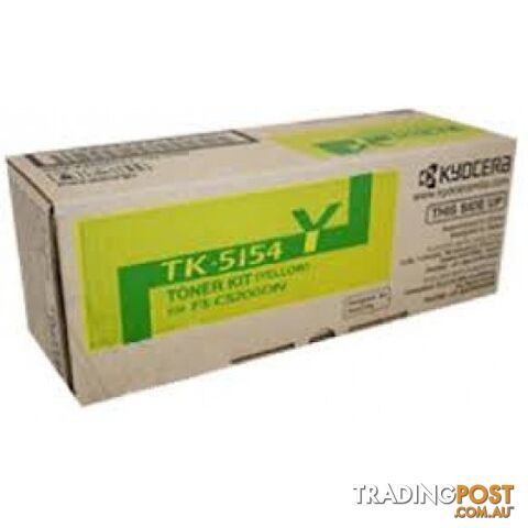 Kyocera TK-5154 Yellow Toner Kit M6035, M6535 - Kyocera - TK-5154 Yellow - 1.00kg