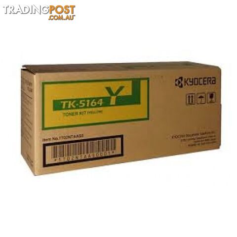 Kyocera TK-5164 Yellow Toner Kit for P7040cdn - Kyocera - TK-5164Y Yellow - 1.00kg