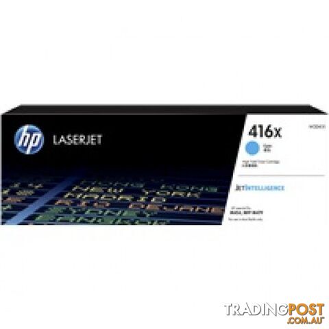 Hewlett-Packard W2041X High Yield Cyan Toner [#416X] - Hewlet Packard - HP W2041X CYAN - 0.94kg