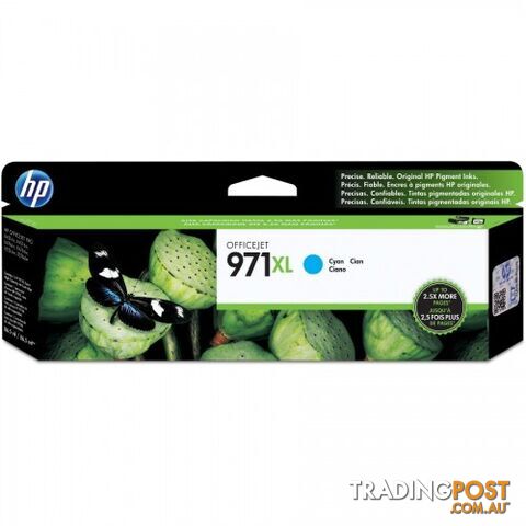 Hewlett Packard HP-971XL C Cyan Ink HIGH YIELD - Hewlet Packard - HP 971XL C - 0.00kg
