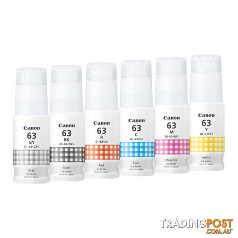 Canon GI-63 Value Pack ink bottle Set For INDURANCE MEGATANK G660 - Canon -...