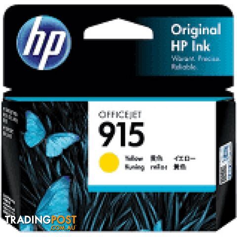Hewlett Packard #915 Yellow Ink Cartridge for officejet 8010 - Hewlet Packard - HP 915 Yellow - 0.00kg