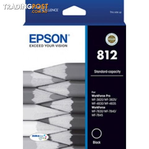 Epson 812XL C13T05E292 CYAN Ink for WorkForce WF-3825 WF-4835 WF-7845 - Epson - Epson 812XL Cyan - 0.00kg