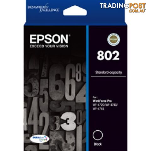 Epson 802 C13T355192 802 BLACK Ink for WorkForce WF-4720 WF-4745 WF-4740 - Epson - Epson 802 Black - 0.00kg