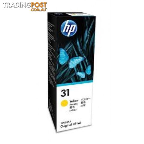 Hewlett Packard #31 YELLOW Ink Bottle 1VU28AA - Hewlet Packard - HP 31 Yellow Ink - 0.00kg