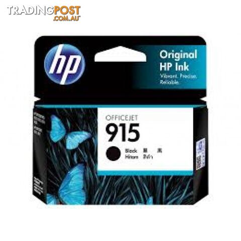 Hewlett Packard #915BK Black Ink Cartridge - Hewlet Packard - HP 915 Black -...