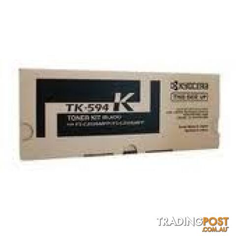 Kyocera TK-594K Black Toner For FS-C126MFP - Kyocera - TK-594K - 0.50kg