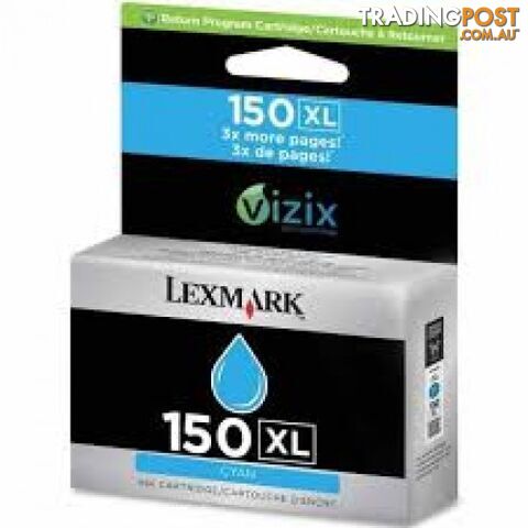 Lexmark #150 14N1615AAN CYAN HIGH yield Ink - Lexmark - LX 150XL CYAN - 0.00kg