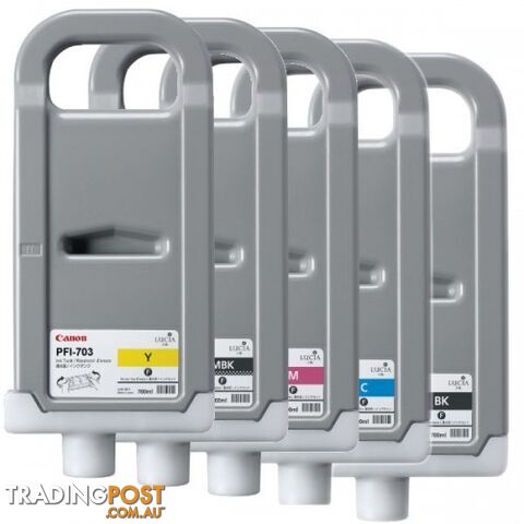 Canon PFI-703BK Black Ink for IPF-810 IPF-815 IPF-820 IPF-825 - Canon - PFI-703...