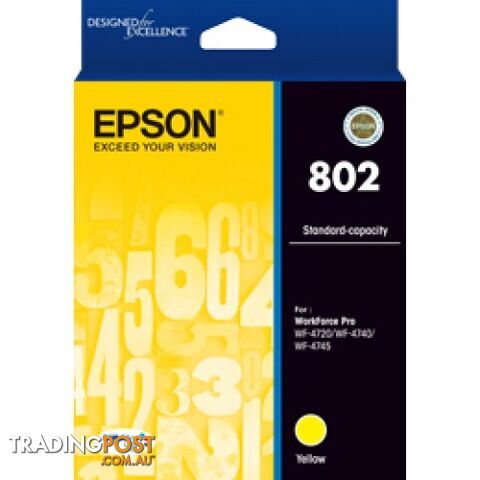 Epson 802 C13T355492 YELLOW Ink for WorkForce WF-4720 WF-4745 WF-4740 - Epson -...